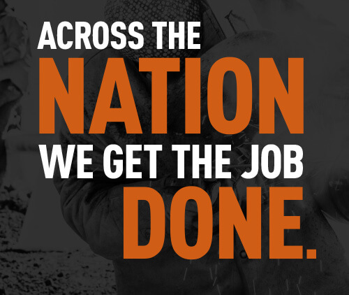 Across the nation we get the job done.