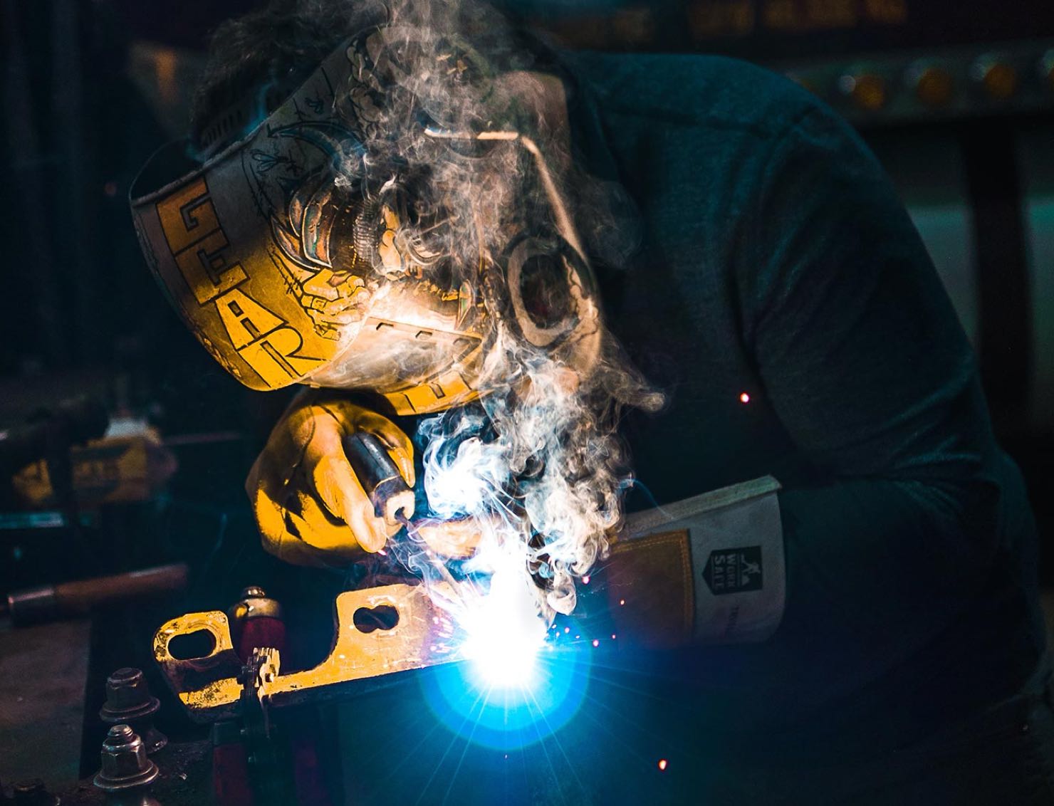 worker welding