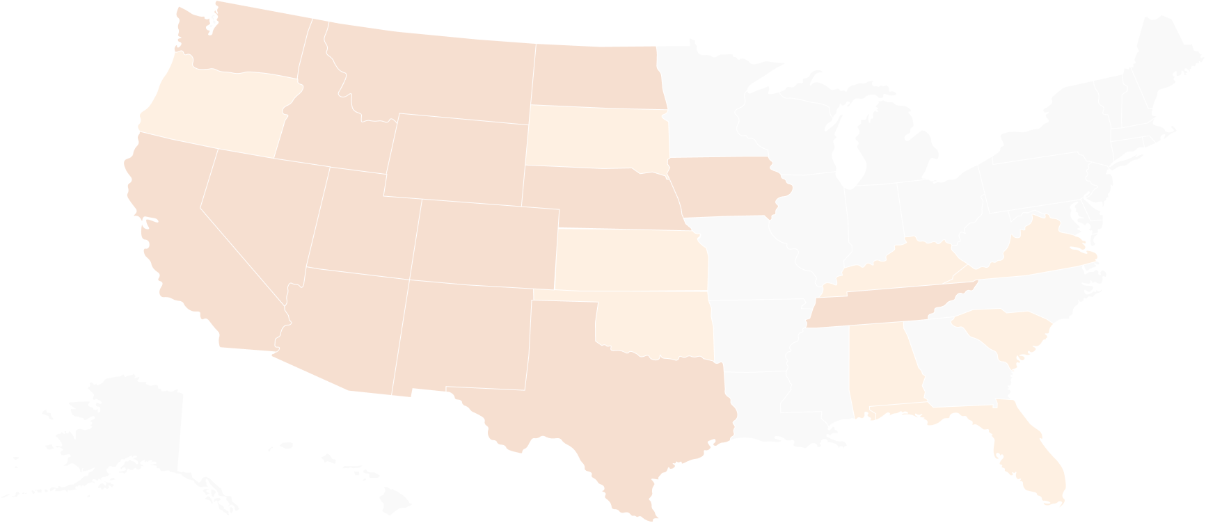 About Us Territory Map